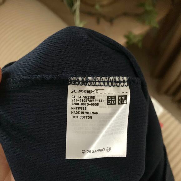 Uniqlo Sanrio Supermarket My Melody Hello Kitty Pochacco T-shirt in Navy - Picture 10 of 11